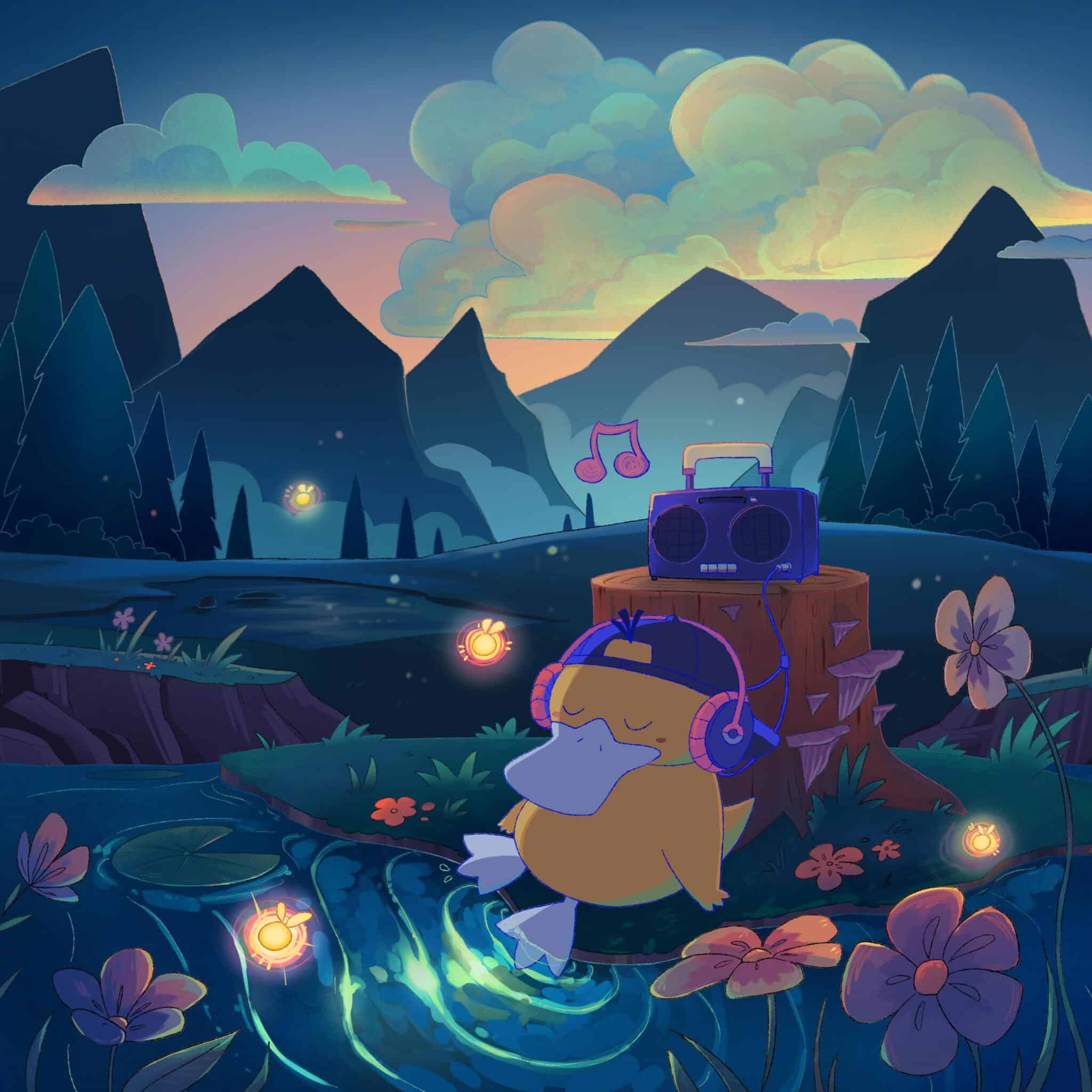 Poké Ambient album cover, the debut release of Mellow Mode